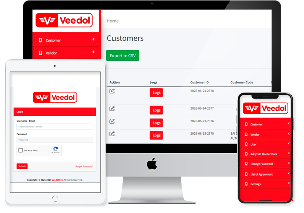 Veedol MDM Portal